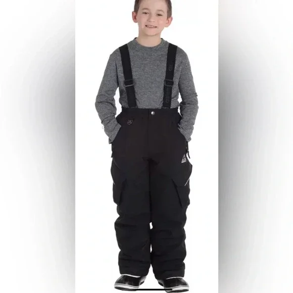 Gerry Unisex Youth Performance Snow Pant with Removable Suspenders Size 7/8 - Picture 1 of 7